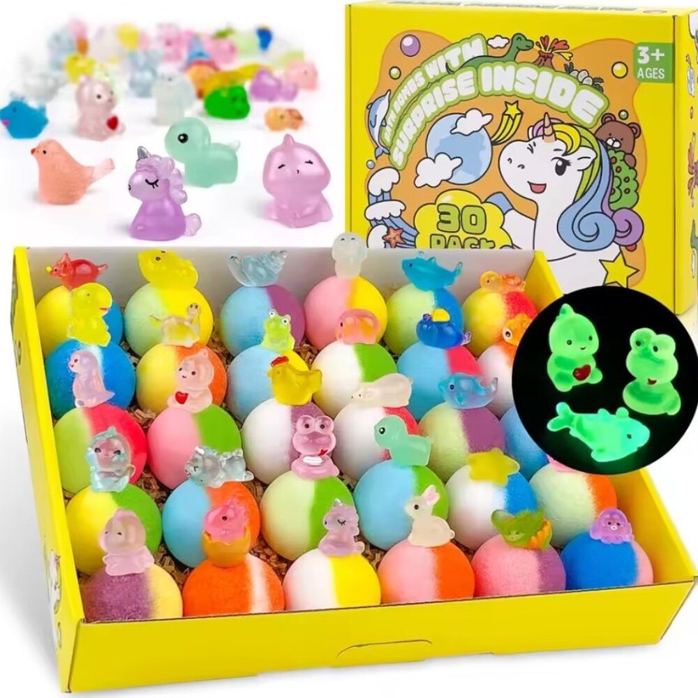Bath Bombs for Kids with Surprise Inside 30 Pcs